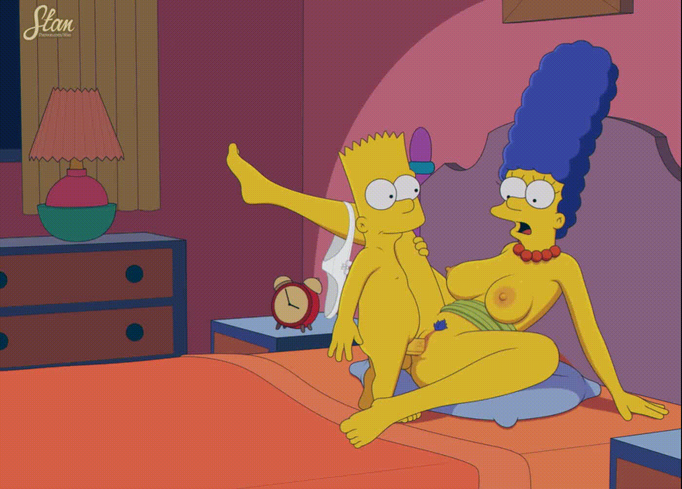 Marge and bart simpson having sex